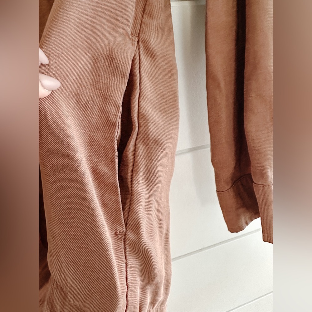 Dynamite Button Down Shacket - Light Rust - Size: Large - Picture 6 of 9